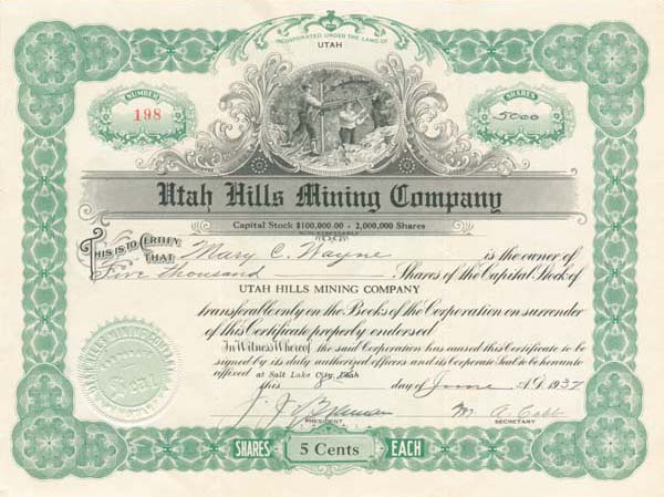 Utah Hills Mining Co.